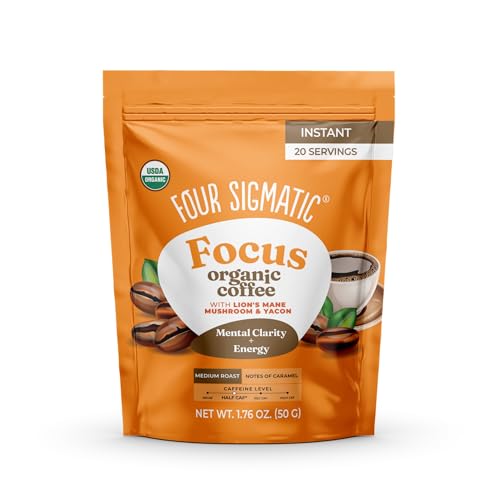 Four Sigmatic Organic Focus Instant Coffee, 1.7 oz