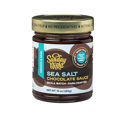 Sunday Night Sea Salt Chocolate Sauce, 10 oz