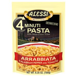Alessi 4 Minute Pasta, Arrabbiata, 6.35 oz