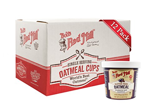 Bob's Red Mill Blueberry Hazelnut Oatmeal Cup, 2.5 oz (Pack of 12)