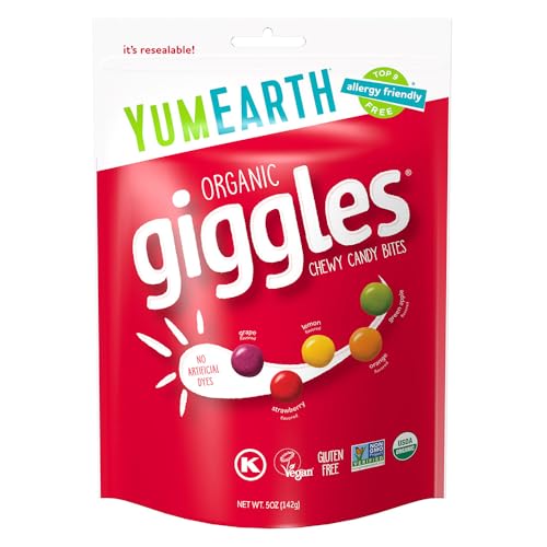 YumEarth Organic Giggles Chewy Candy, 5 oz