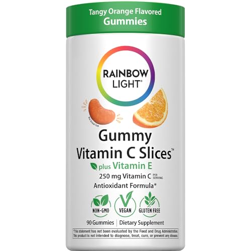 Rainbow Light Vitamin C Gummies, Tangy Orange, 90 Count