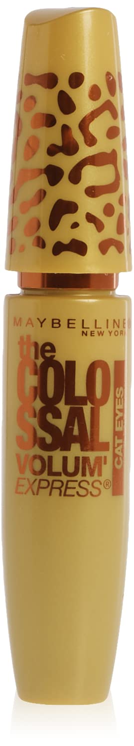 Maybelline Volume Express Colossal Cat Eyes Washable Mascara, Glam Black, 0.31 fl oz