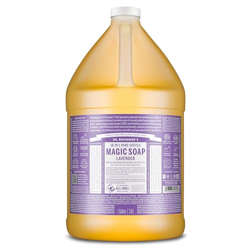 Dr. Bronner's Lavender Pure-Castile Liquid Soap, 1 Gallon Bulk Refill