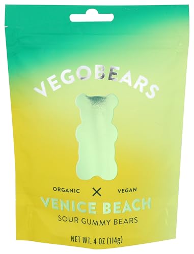 Vegobears Sour Gummy Bears, 4 oz