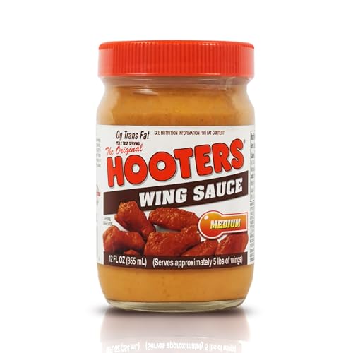 The Original Hooters Medium Wing Sauce, 12 fl oz