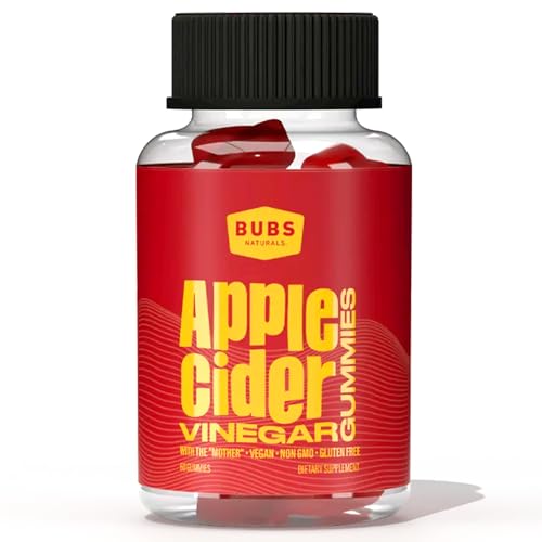 BUBS Naturals Apple Cider Vinegar Gummies, 60 Count