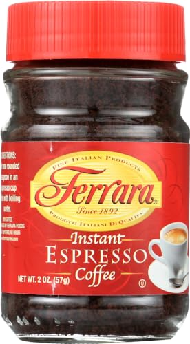 Ferrara Instant Espresso Coffee, 2 oz Jar (Pack of 3)