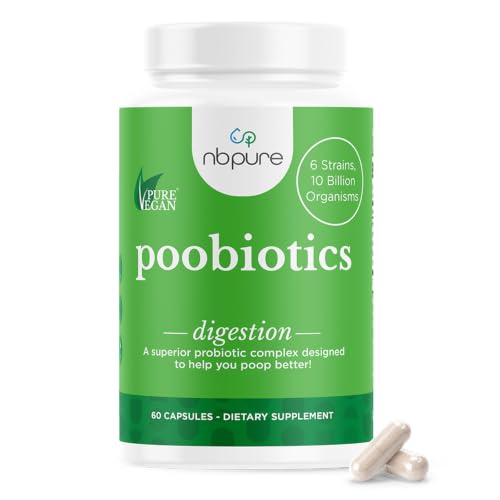 nbpure Poobiotics Vegan Pre & Probiotics, 60 Capsules