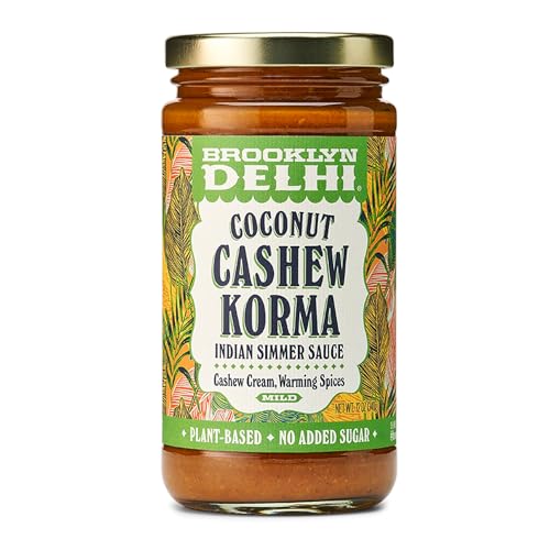 Brooklyn Delhi Coconut Cashew Korma Indian Simmer Sauce, 12 oz