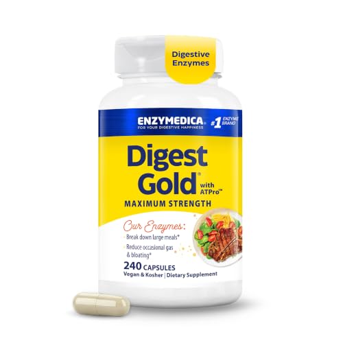 Enzymedica Digest Gold with ATPro, Maximum Strength, 240 Capsules
