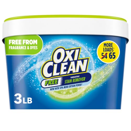 OxiClean Free Versatile Stain Remover Powder, 3 lb