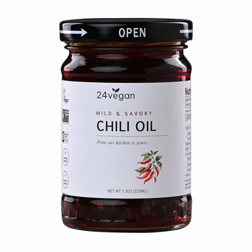 24Vegan Garlic Chili Oil, 7.5 oz