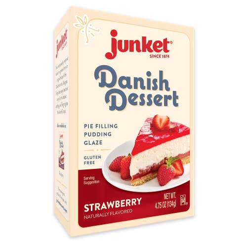 Junket Danish Dessert, Strawberry, 4.75 oz
