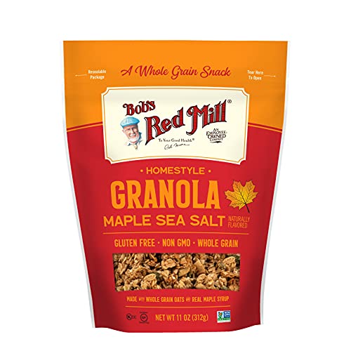 Bob's Red Mill Pan-Baked Maple Sea Salt Granola, 11 oz (Pack of 2)