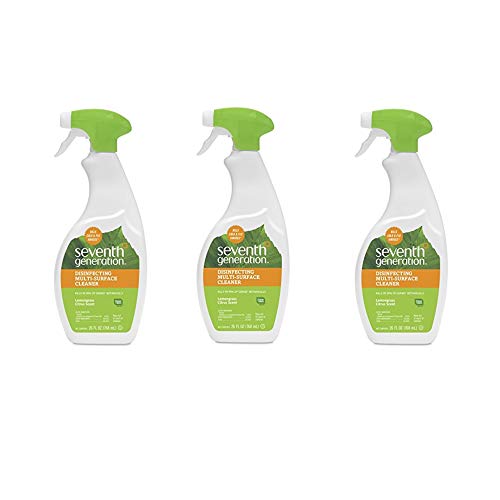Seventh Generation Disinfecting Cleaner, Lemongrass Citrus, 26 oz (Pack of 3)