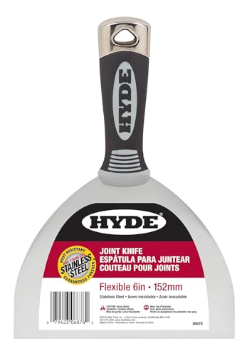 Hyde Tools Flexible Joint Knife, 6 in, Black (06878)