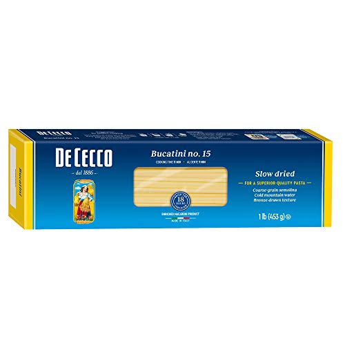 De Cecco Bucatini Pasta, 16 oz (Pack of 5)