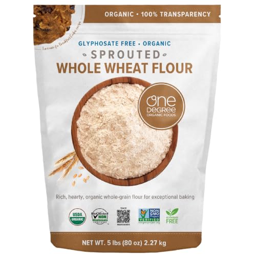 One Degree Organics Sprouted Whole Wheat Flour, 80 oz