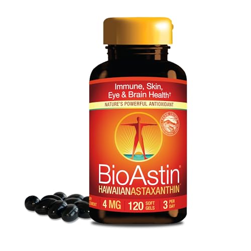 Nutrex Hawaii BioAstin Hawaiian Astaxanthin, 4 mg, 120 Softgels