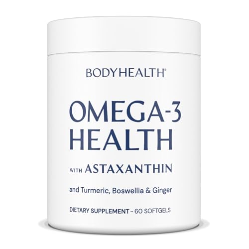 BodyHealth Omega 3 Health Fish Oil Supplement, 60 Soft Gels
