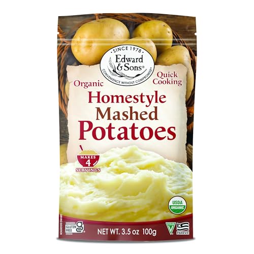Edward & Sons Organic Homestyle Mashed Potatoes, 3.5 oz (Pack of 6)
