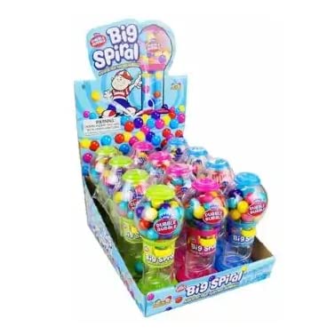 Kidsmania Dubble Bubble Big Spiral Mini Gumball Dispenser (Case of 12)