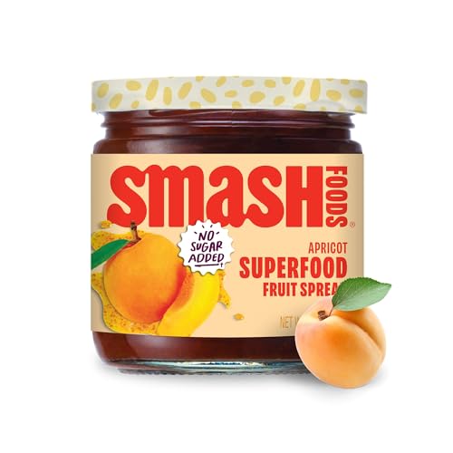 Smash Foods Apricot Fruit Jam, No Sugar Added