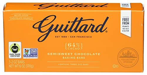Guittard Semisweet Baking Bar, 2 oz (Pack of 3)