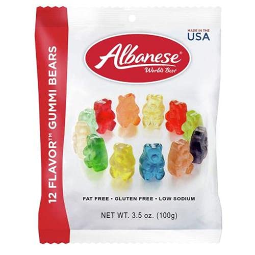 Albanese 12 Flavor Gummi Bears, 3.5 oz