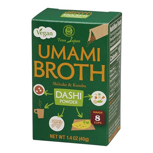 Muso From Japan Umami Broth Dashi Powder, Vegan, 4 Sachets, 1.4 oz