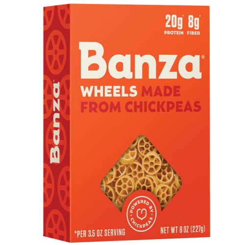 Banza Wheels Pasta, 8 oz