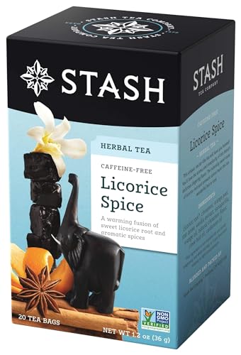 Stash Tea Licorice Spice, 20 Bags (Pack of 6)