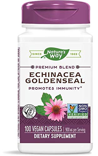 Nature's Way Echinacea Goldenseal Root, 100 Capsules