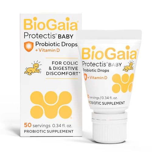 BioGaia Baby Probiotic Drops with Vitamin D, 50 Servings