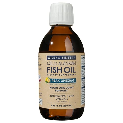 Wiley's Finest Wild Alaskan Fish Oil Peak Omega-3, 8.45 fl oz