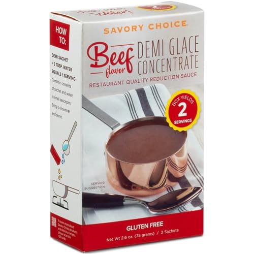 Savory Choice Beef Demi-Glace Concentrate, 2 Packets (37.5 g)