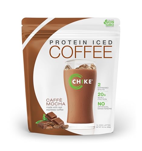 Chike Natural Caffe Mocha High Protein Iced Coffee, 14 Servings, 16.3 oz