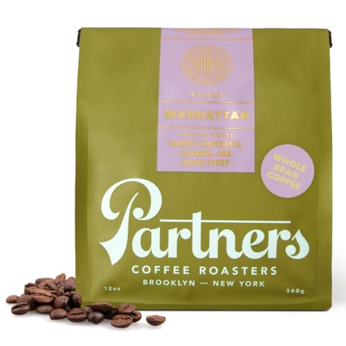 Partners Coffee Roasters Manhattan Dark Roast Whole Bean Coffee, 12 oz