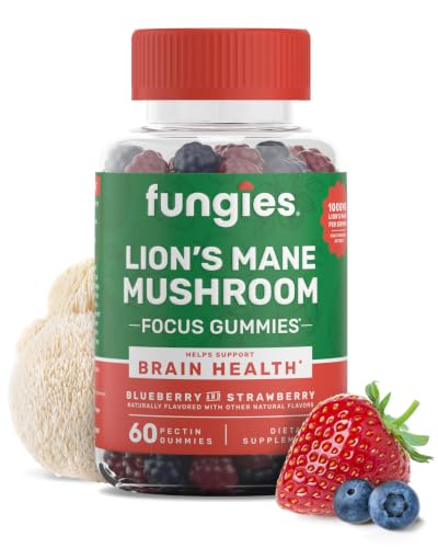 Fungies Lion's Mane Mushroom Gummies, 60 Count