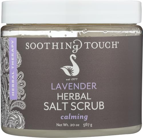 Soothing Touch Herbal Salt Scrub, Lavender, 20 oz