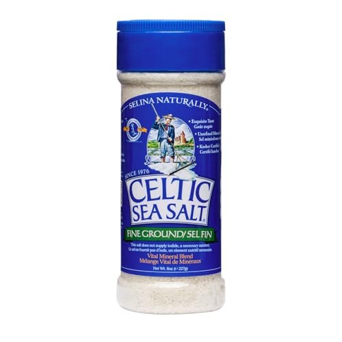 Celtic Sea Salt Fine Ground, 1/2 lb Shaker Jar (Pack of 6)