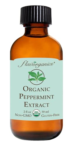 Flavorganics Organic Peppermint Extract, 2 oz (Pack of 3)