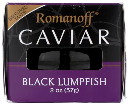 Romanoff Black Lumpfish Caviar, 2 oz (Pack of 3)