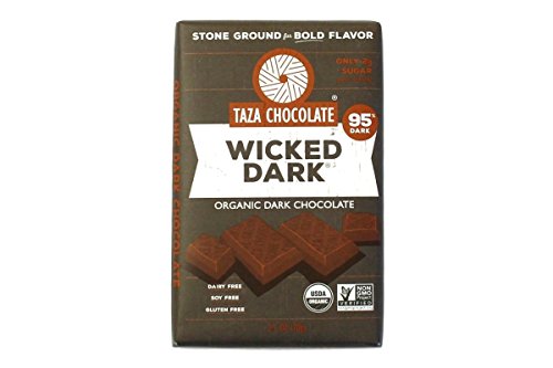 Taza Chocolate Organic Amaze Bar, 95% Stone Ground, Wicked Dark, 2.5 oz