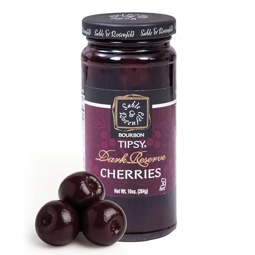 Sable & Rosenfeld Bourbon Tipsy Dark Reserve Cherries, 10 oz