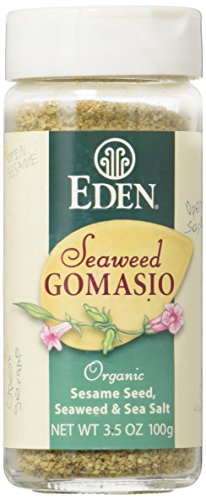 Organic Seaweed Gomasio, Sesame Seeds, Seaweed and Sea Salt, 3.5 oz Jar