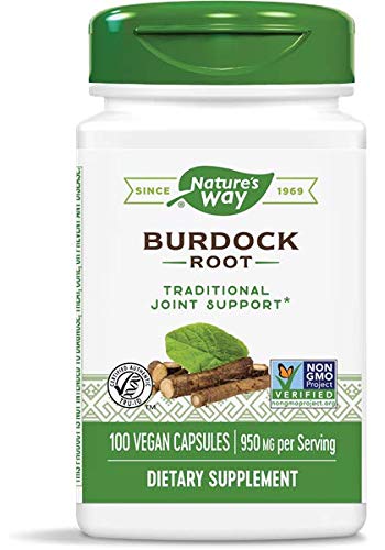 Nature's Way Burdock Root, 475 mg, 100 Capsules (Pack of 2)