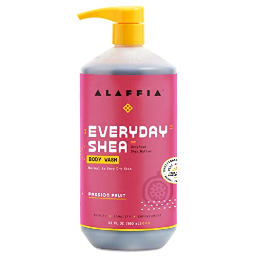 Alaffia EveryDay Shea Passion Fruit Body Wash, 32 fl oz