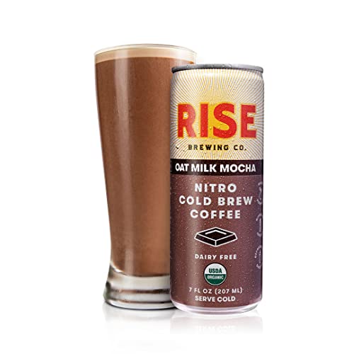 Rise Brewing Co. Nitro Cold Brew Mocha Latte, Organic, 7 fl oz